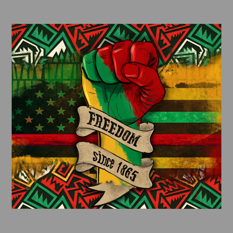 Juneteenth Freedom Since 1865 Vintage Hoodie by CowGirlArtShop | Teevron