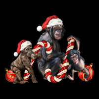 Christmas Chimpanzee And Gorilla Heavy Core Tee | Teevron