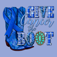 Give Cancer The Boot Colon Cancer Blue Ribbon Nca Classic Tee | Teevron