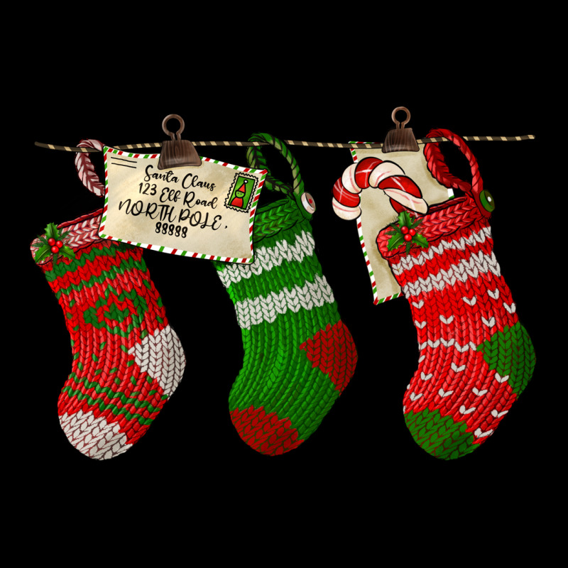 Christmas Socks With Santa Letter Heavy Core Tee by LillyAllenDesigns | Teevron