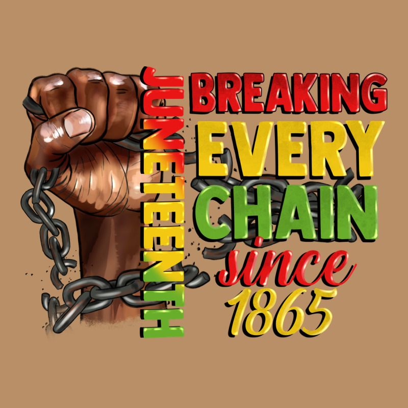 Juneteenth Breaking Every Chain Since 1865 Vintage Hoodie by CowGirlArtShop | Teevron