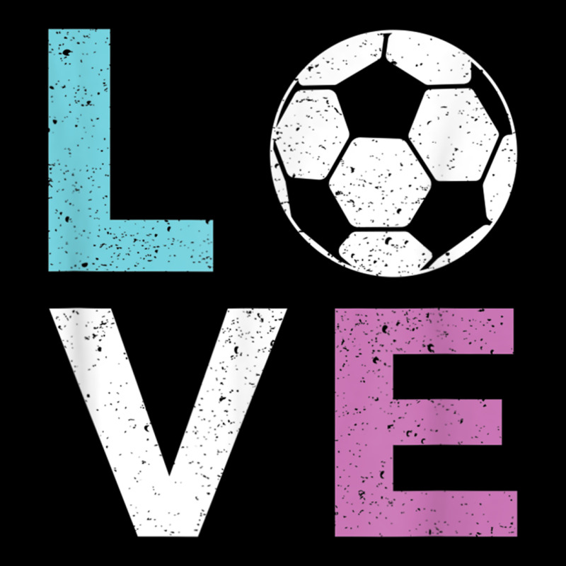 Soccer Gift For Girls Women I Love Soccer Vintage Premium Tee by minhPixels | Teevron