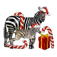 Christmas Zebra Baby And Mama | Teevron