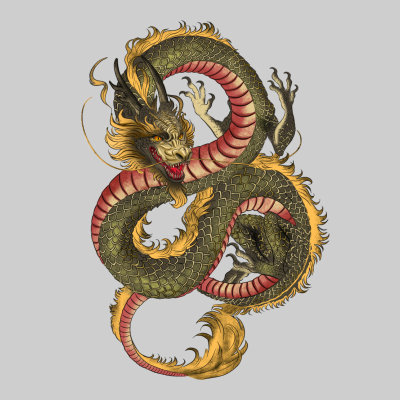 Green And Yellow Dragon Premium Tee by RanaPortraitStore | Teevron