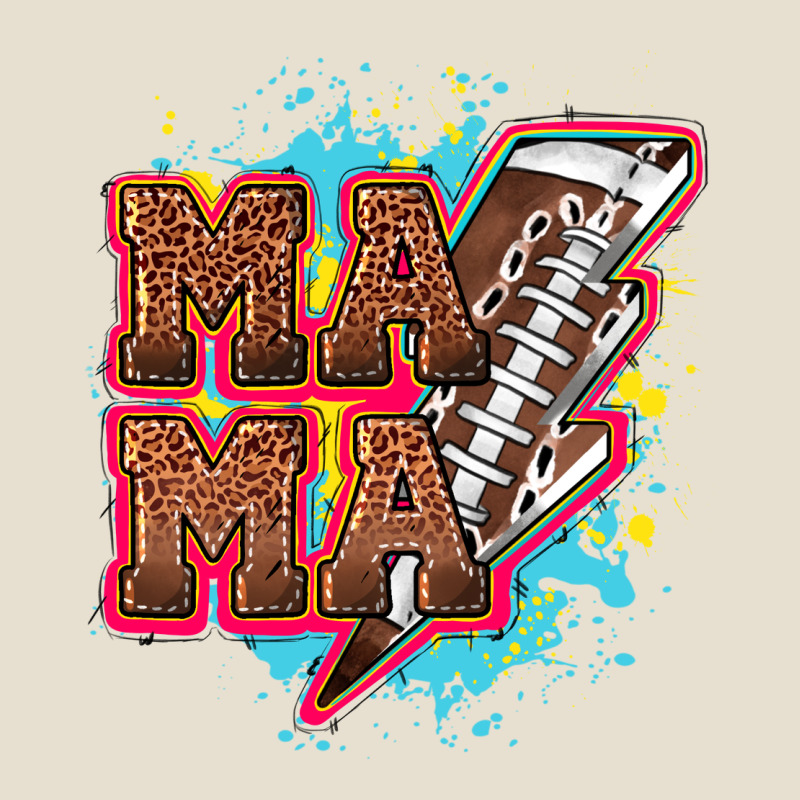 Mama Football Lightning Bolt Urban Heavy Tee by HowdyJamesFarm | Teevron