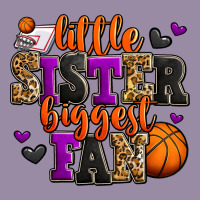 Little Sister Biggest Fan Basketball Classic Tee | Teevron