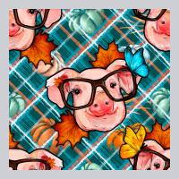 Fall Pig Seamless Pattern Heavyweight Sweatshirt | Teevron