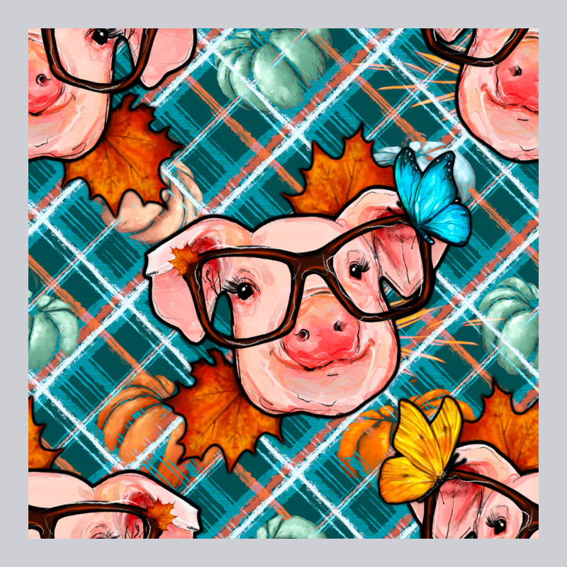 Fall Pig Seamless Pattern Heavyweight Sweatshirt by BundleAndBundleShop | Teevron