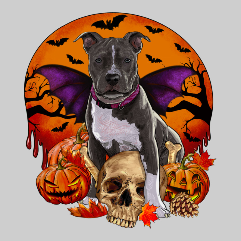 Halloween Pitbull Dog Premium Tee by RanaPortraitStore | Teevron