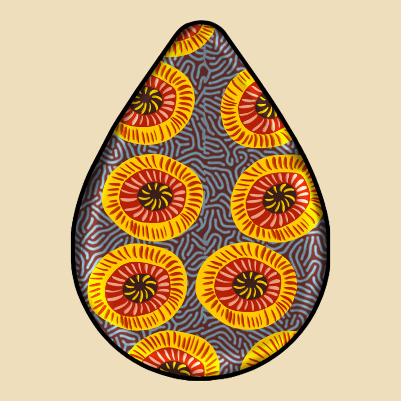 African Fabric Pattern Teardrop Earrings 5 Premium Hoodie by BundleAndBundleShop | Teevron