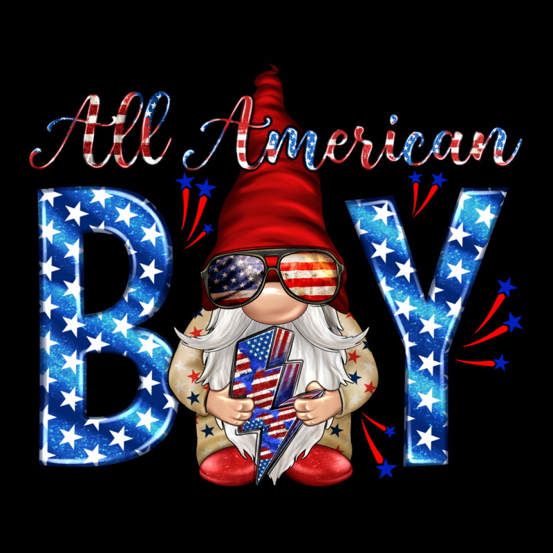 All American Boy With Gnome Long Sleeve Tee by HowdyJamesFarm | Teevron