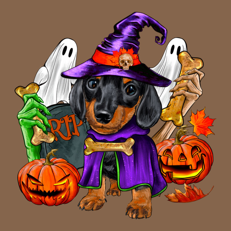 Halloween Dachshund Puppy Dog Premium Tee by RanaPortraitStore | Teevron
