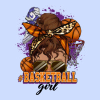 Messy Bun Basketball Girl Urban Heavy Tee | Teevron