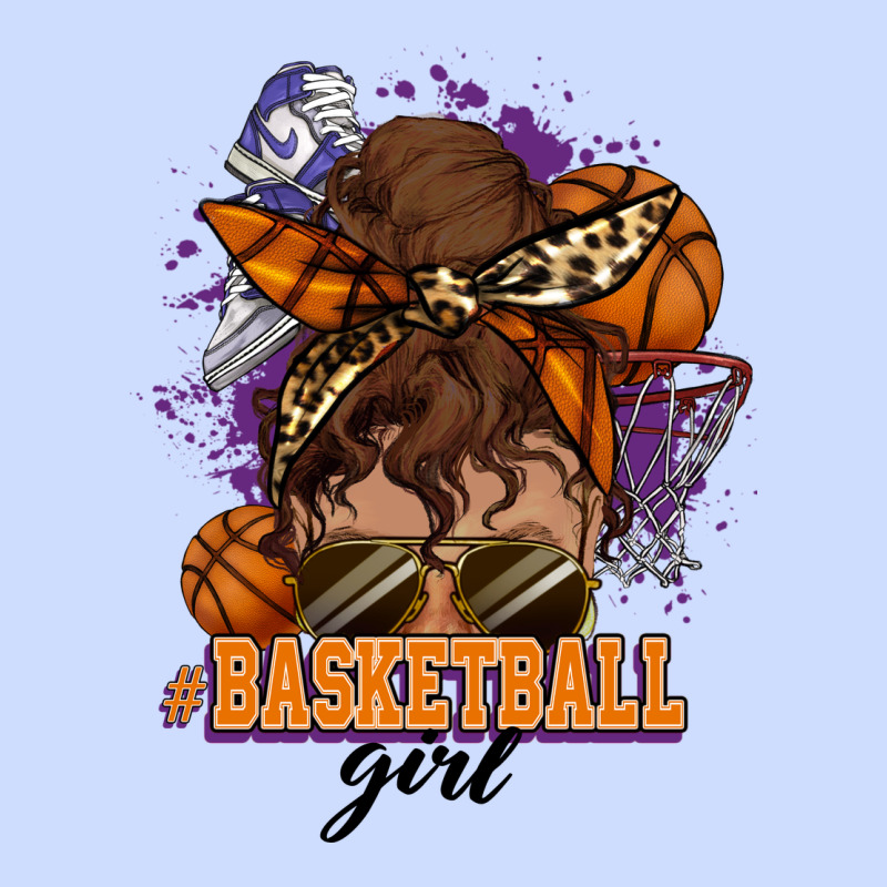 Messy Bun Basketball Girl Urban Heavy Tee by HowdyJamesFarm | Teevron