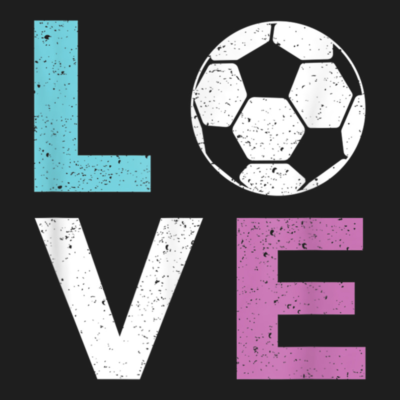Soccer Gift For Girls Women I Love Soccer Vintage Heavyweight Hoodie by minhPixels | Teevron