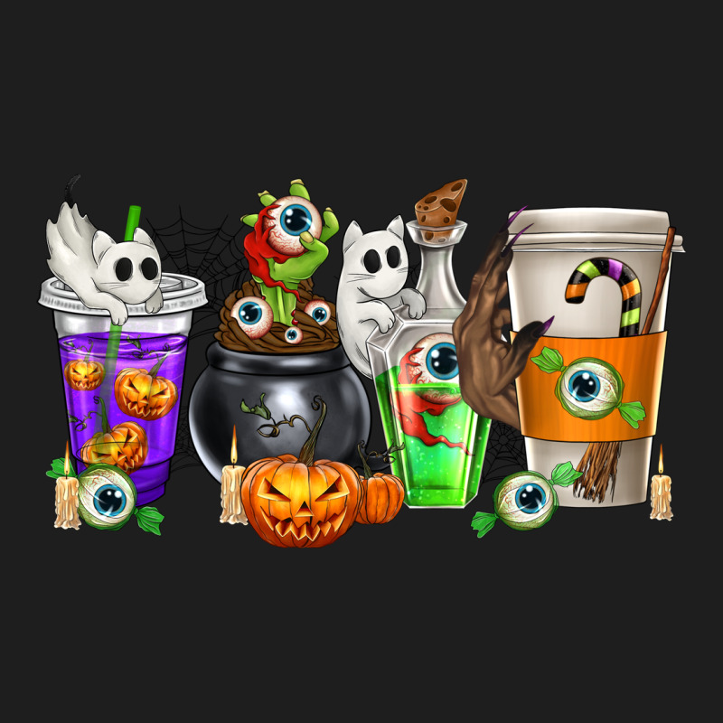Halloween Coffee Cups Classic Tee by texasbilliewilder | Teevron