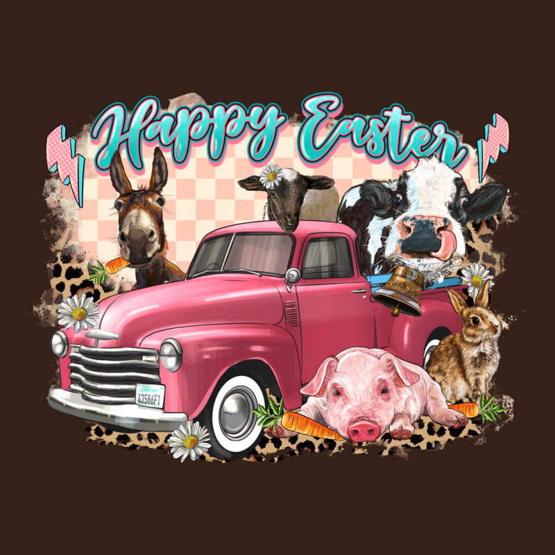 Happy Easter Truck With Easter Farm Animals Heavy Core Tee by LillyAllenDesigns | Teevron