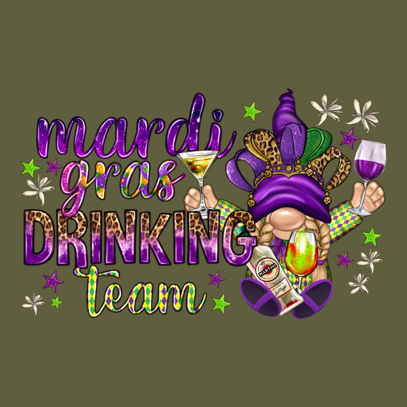 Mardi Gras Drinking Team With Gnome Vintage Tee by HowdyJamesFarm | Teevron