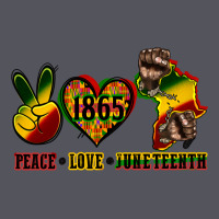 Peace Love Juneteenth Vintage Hoodie | Teevron