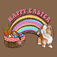 Happy Easter Bunny And Egg Basket Rainbow Premium Tee | Teevron
