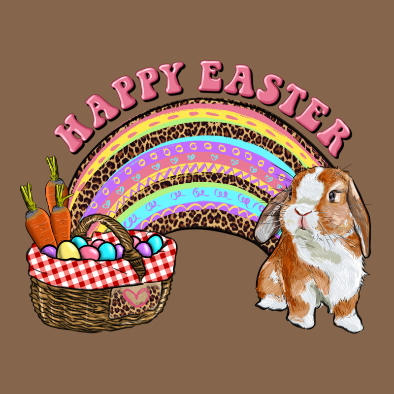 Happy Easter Bunny And Egg Basket Rainbow Premium Tee by RanaPortraitStore | Teevron