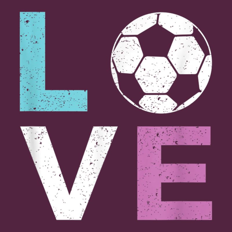 Soccer Gift For Girls Women I Love Soccer Vintage Urban Hoodie by minhPixels | Teevron