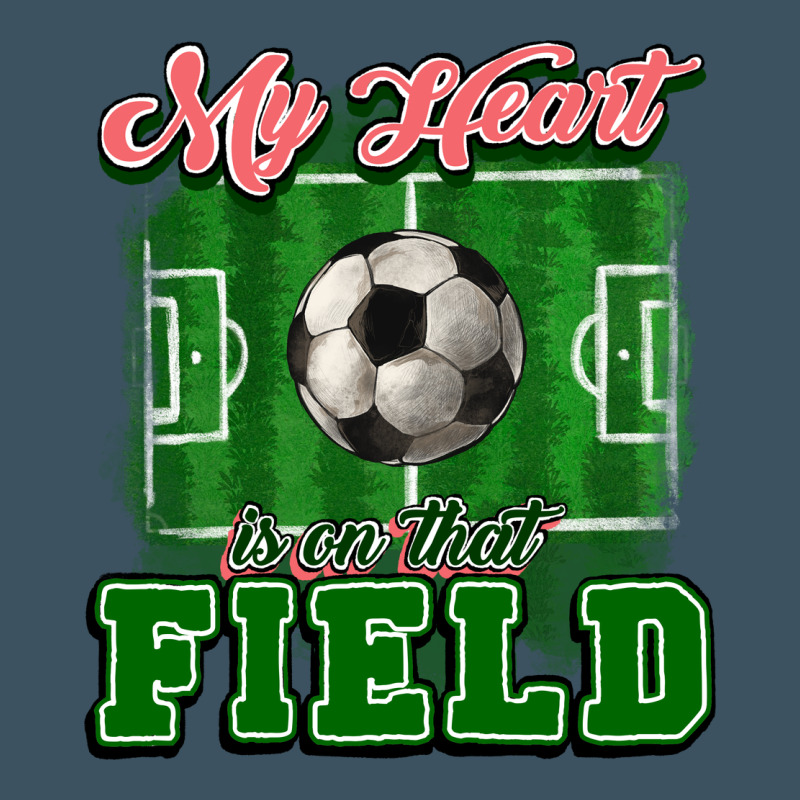 My Heart Is On That Court Soccer Urban Heavy Tee by HowdyJamesFarm | Teevron