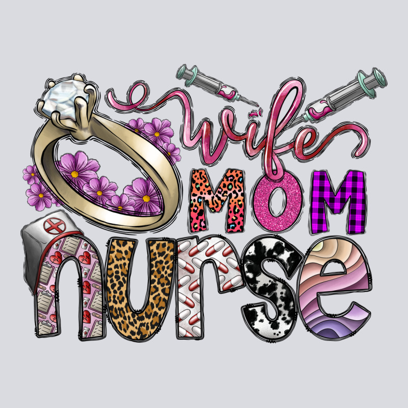 Wife Mom Nurse Zipper Hoodie by SublimationCraftShop | Teevron