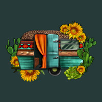 Caravan Sunflowers And Cactus Premium Sweatshirt | Teevron