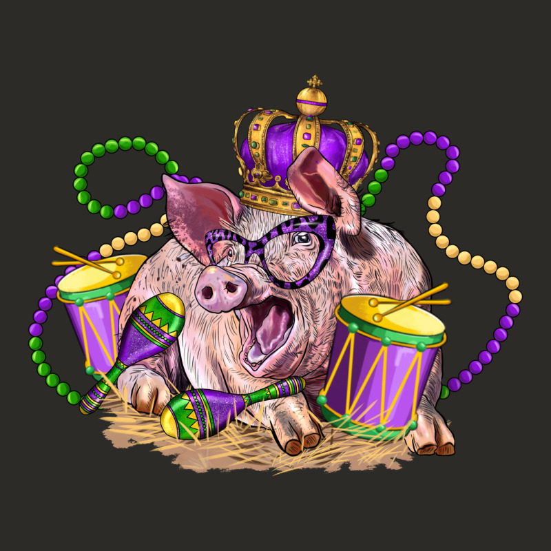 Mardi Gras Pig Heavy Core Tee by LillyAllenDesigns | Teevron