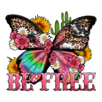 be free with butterfly and cactus flowers | Teevron