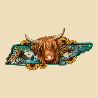 Tennessee Map Long Haired Cow Premium Hoodie | Teevron