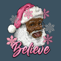 Pink Christmas African American Santa Believe Urban Heavy Tee | Teevron