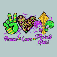 Peace Love Mardi Gras Heavy Core Tee | Teevron