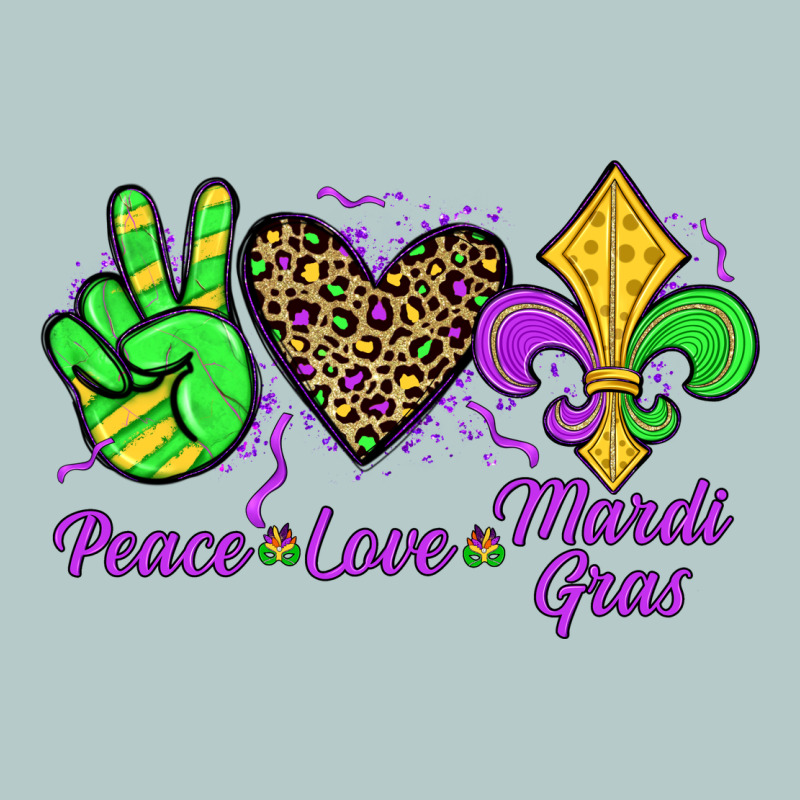 Peace Love Mardi Gras Heavy Core Tee by JahusDesignShop | Teevron