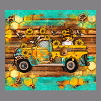 Western Bee Gnomes Truck Honeycomb  Leopard Turquoise Wooden Serape Heavyweight Hoodie | Teevron