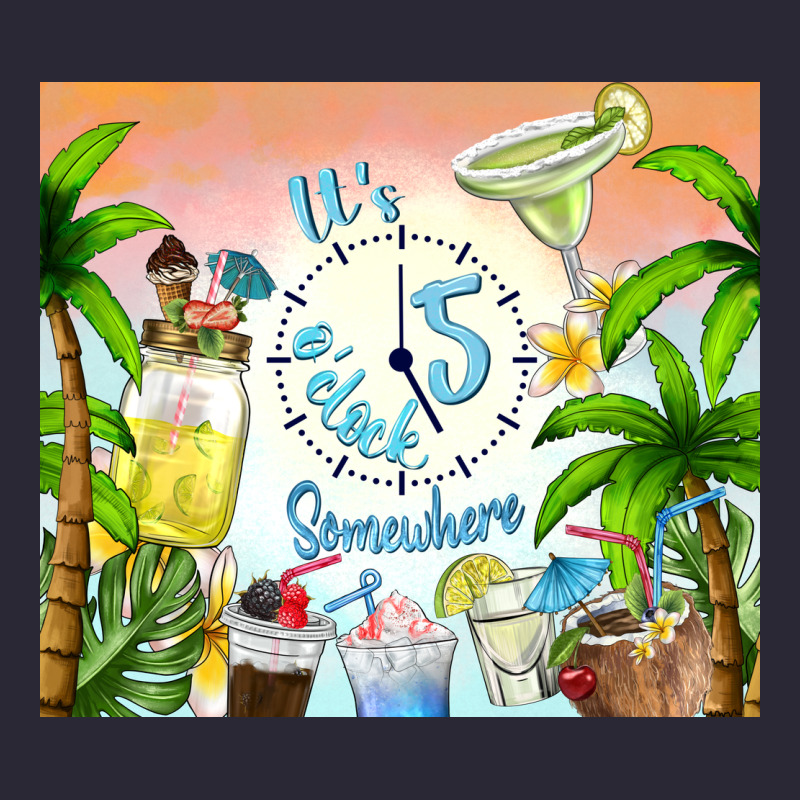 It's Five O'clock Somewhere Vintage Tee by TumblerDesignByShophia | Teevron