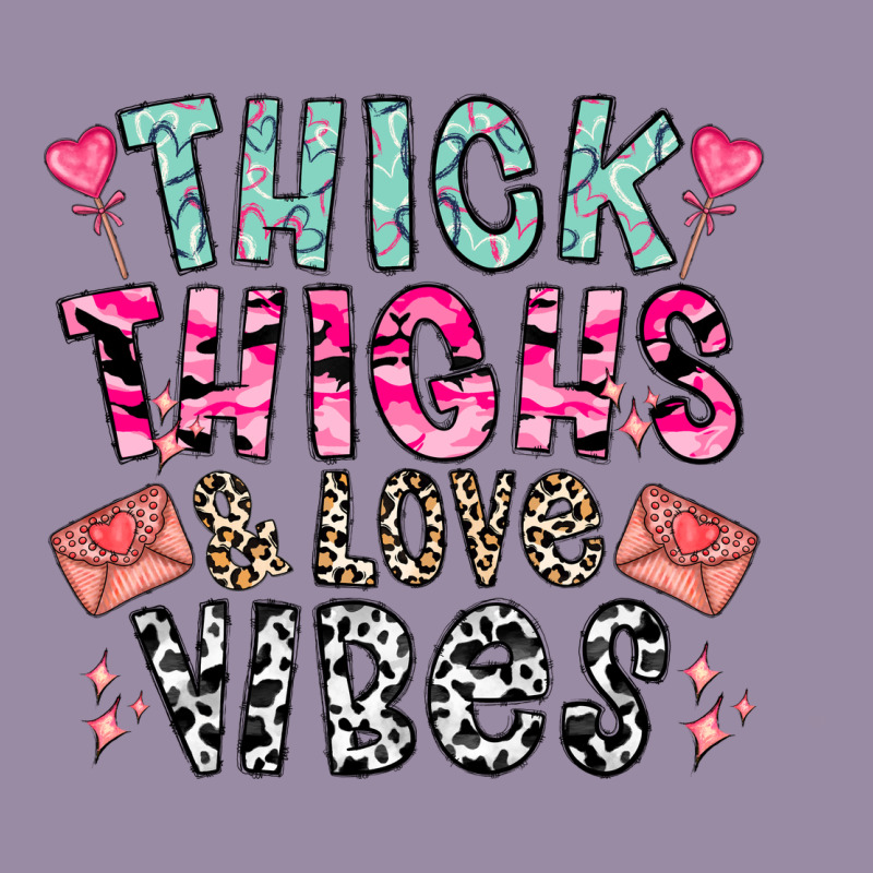 Thick Thighs And Love Vibes Classic Tee by CowhideDigitalArt | Teevron
