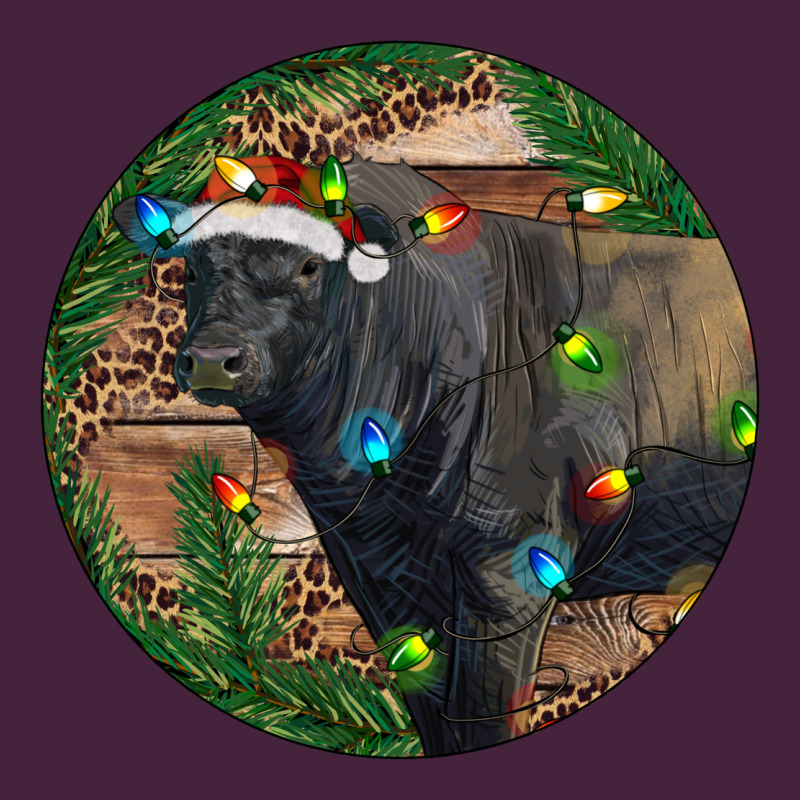 Black Angus Bull With Christmas Lights Premium Tee by RanaPortraitStore | Teevron