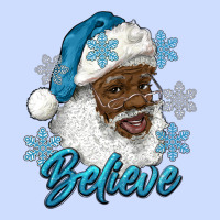 Winter Christmas African American Santa Believe Urban Heavy Tee | Teevron
