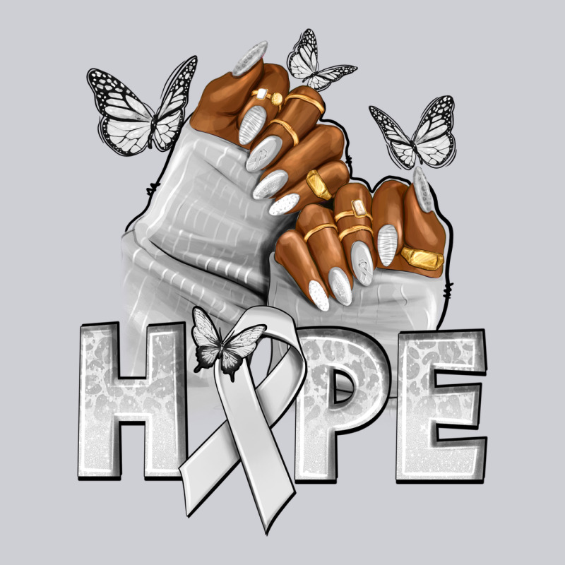 Hope White Ribbon Lung Cancer Nails Classic Tee by NancyCooperArtShop | Teevron
