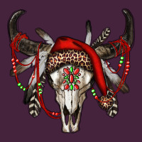 Western Christmas Bull Skull Premium Tee | Teevron