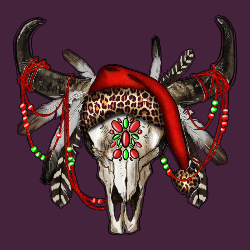 Western Christmas Bull Skull Premium Tee by RanaPortraitStore | Teevron