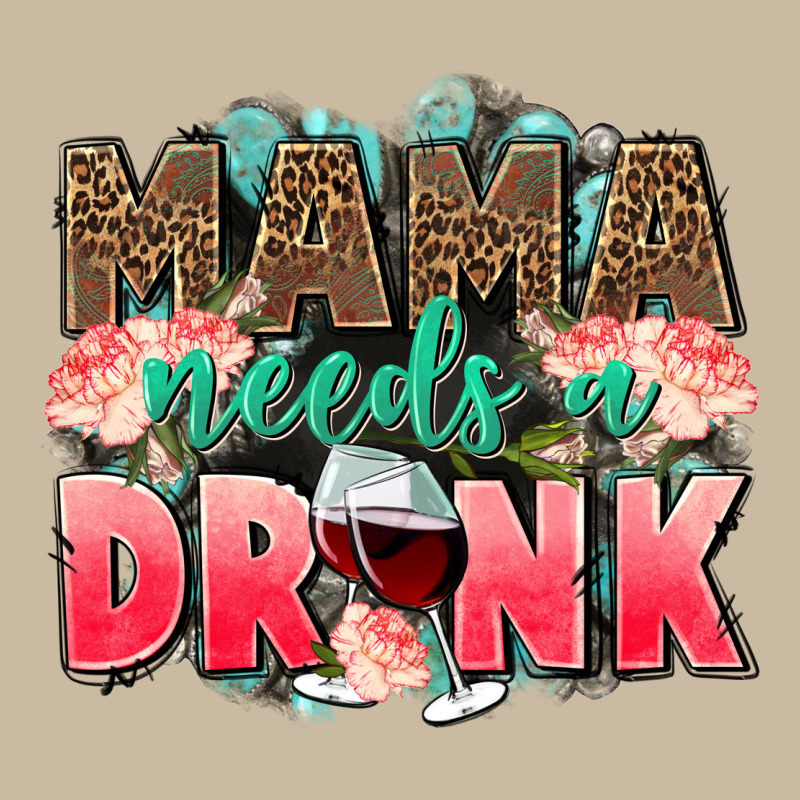 Mama Needs A Drink Mothers Day Long Sleeve Tee by CowGirlArtShop | Teevron
