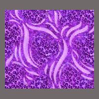 Purple Glitter With Leopard Pattern Urban Heavy Tee | Teevron