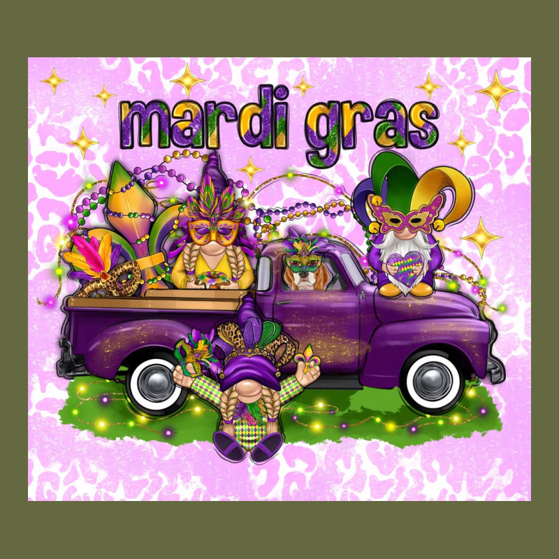 Mardi Gras With Gnomies Tumbler Long Sleeve Tee by HowdyJamesFarm | Teevron