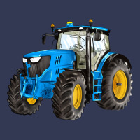 Western Farm Tractor Blue Heavyweight Hoodie | Teevron