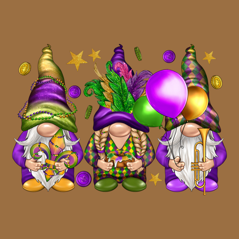 Mardi Gras Gnomies With Elements Vintage Tee by HowdyJamesFarm | Teevron