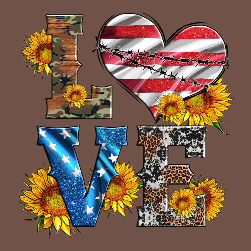 Love With Sunflowers And Usa Flag Premium Sweatshirt by Artiststas | Teevron
