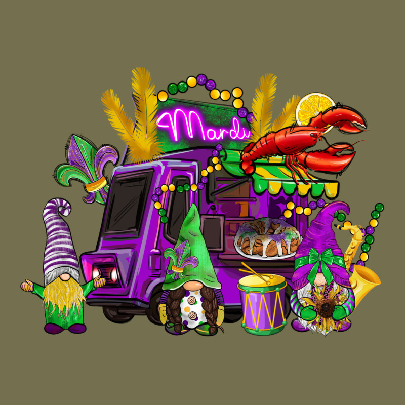 Mardi Gras Gnome Truck Vintage Hoodie by CowGirlArtShop | Teevron